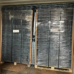 Cubierta de malla de alambre de soporte acampanado de almacenamiento de almacén galvanizado recubierto de polvo de buena calidad para viga de caja de estantería de palés - Product Image 3