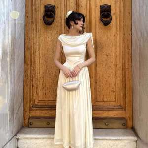 Vestido Midi SHENGFU con Cuello Tipo Capucha y Hombros Caídos, Estilo Vintage, para Eventos Nocturnos, Bodas, Damas <span class=keywords><strong>de</strong></span> Honor, Graduaciones y Fiestas Elegantes - Product Image 1