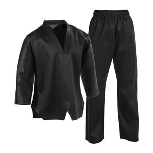 Uniforme de Taekwondo en Polyester et Coton Durable, Tissage Simple, pour Enfants et Adultes, Équipement d'Entraînement d'Arts Martiaux - Product Image 4