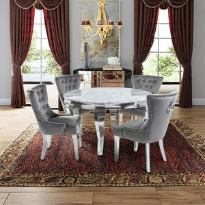 Juego de Mesa de Comedor Plegable de Madera Moderna con Sillas, Forma Ovalada, Diseño Industrial, Muebles de Comedor para Uso en Taller - Product Image 4