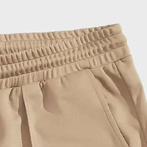 กางเกงขาสั้นผ้าแคนวาสคอตตอน 100% สำหรับผู้ชาย มีเชือกผูกเอว ระบายอากาศได้ดี เป็นมิตรกับสิ่งแวดล้อม เอวสูง เหมาะสำหรับออกกำลังกายที่ยิม - Product Image 4