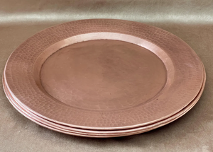 Assiette en métal acier inoxydable or rose Assiettes de présentation rondes pour assiettes de service à dessert de fête Vente en gros - Product Image 6