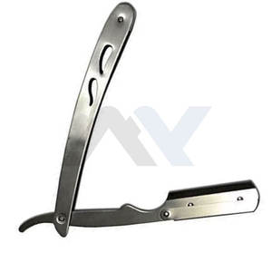 Navaja de Afeitar Profesional Plegable con Hojas de un Solo Filo Reemplazables, Navaja de Afeitar para Hombre de Alta Calidad, Shavette de Salón - Product Image 3