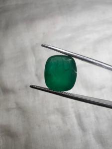 Émeraude naturelle zambienne de 4,45 carats, taille coussin, pierre précieuse en émeraude verte intense pour bagues, pendentifs, bijoux, vente en gros - Product Image 2