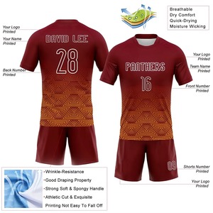 Tenue de volley-ball pour hommes, col rond, sublimation, avec design et taille personnalisés - Product Image 3