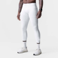 Leggings Deportivos Personalizados de Alta Calidad para Hombre, Cintura Alta, Compresión, Elásticos, Transpirables, de Secado Rápido
