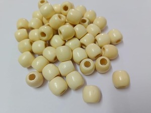 Perles en bois de pin artisanales multicolores, motif naturel uni, trou unique, laque transparente FAIZA CRAFT, accessoires pour la fabrication de bijoux - Product Image 4