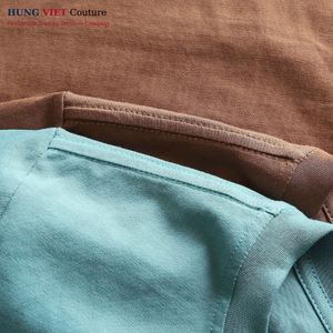 <b>Men's</b> Comfortable 4-Way Stretch Summer <b>for</b> <b>Polo</b> <b>Shirt</b> Breathable Solid Pattern Knitted Fabric with Silk Print - Product Image 3