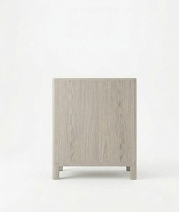 Minimalist 3-Drawer <b>Solid</b> Oak Eco-Friendly Contemporary Nightstand with Storage for Bedroom Furniture - Product Image 4