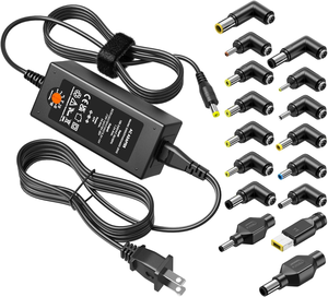 Chargeur universel pour ordinateur portable 65W pour Lenovo HP Dell Acer <span class=keywords><strong>ASUS</strong></span> Samsung, cordon d'alimentation pour moniteur, alimentation 5V -20V DC avec 16 embouts - Product Image 1