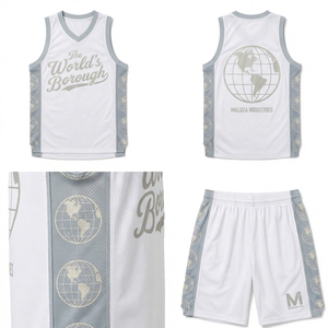 Ensemble de shorts et maillot de basket-ball modernes, uniforme sportif d'entraînement professionnel, vêtements de sport respirants, Maluza Industries - Product Image 6