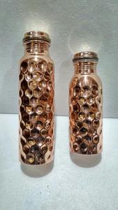 Modern Luxury Indian Handcrafted Copper <b>Water</b> <b>Bottle</b> with <b>Large</b> Capacity - Product Image 2