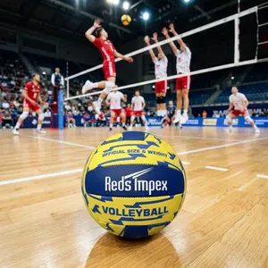 Balón de Voleibol Cosido a Máquina con Cubierta de PU Suave al Tacto para un Control Mejorado, Entrenamiento, Práctica y Partidos - Product Image 3