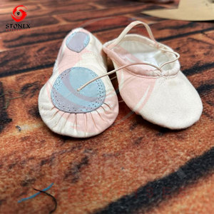 Chaussures de ballet souples Stonex, dessus en toile, doublure en coton, semelle en caoutchouc, chaussures plates de danse pour femmes, modèle NCL505 - Product Image 3