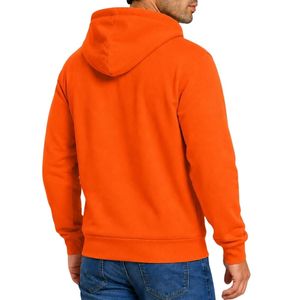 Custom Full <b>Zip</b> <b>Hoodie</b> Men Cotton Fleece Hooded Sweatshirt with Kangaroo <b>Pockets</b> for Modern Casual Streetwear Wholesale - Product Image 2