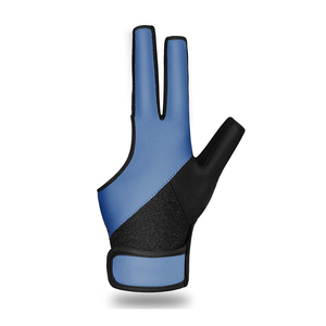 Guantes de billar de 3 dedos con cierre de gancho y bucle de alta calidad OEM, guantes de snooker de la mejor calidad disponibles a un precio competitivo. - Product Image 2