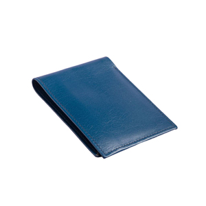 Cartera de Cuero Genuino Personalizada, Unisex, Bifold, para Tarjetas de Crédito, Cierre Abierto, Corta, de la Mejor Calidad, Delgada, Ligera, Frontal - Product Image 1