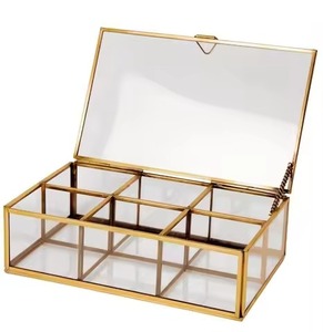 Stylish Metal Jewelry Box Organizer <b>Storage</b> for Rings Earrings Necklace Accessories <b>Dressing</b> <b>Table</b> - Product Image 3