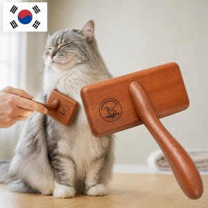 Brosse lissante en bois pour animaux de compagnie, accessoires de toilettage pour animaux, avantages de la toilettage des animaux - Product Image 1