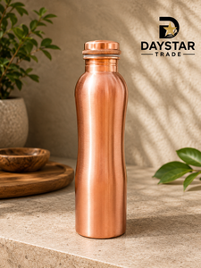 Daystar Trade 34oz <b>Copper</b> Classic Design Eco-Friendly Reusable Leak-Proof Water Bottle with <b>Screw</b> Cap for Outdoor Use - Product Image 1