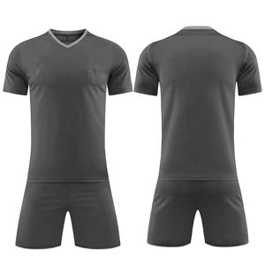 Maillot de football unisexe respirant bleu, ensembles d'uniformes de football 100 % polyester, antibactérien, anti-UV, séchage rapide, personnalisable pour équipe - Product Image 6