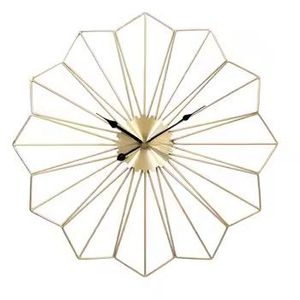 Luxury 60cm Large <b>Wall</b> <b>Clock</b> Modern Minimalist Black Metal Line Design Silent Quartz Movement for Premium Home Office <b>Decor</b> - Product Image 5