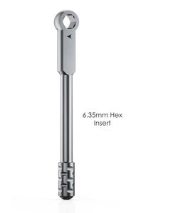 Llave de trinquete hexagonal de mango largo de 6.35mm de alta calidad para implantes dentales, taladro manual de acero inoxidable, instrumentos para puente óseo - Product Image 2