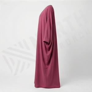 Abaya musulmane pour femmes de haute qualité, vente en gros, couleur personnalisée, nouvelle mode, robe islamique traditionnelle, polyester léger - Product Image 3