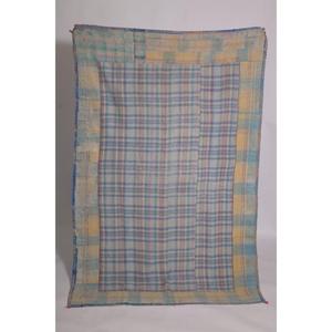 Lavinas Handmade Indian Cotton Kantha Gudri <b>Quilt</b> Boho Vintage <b>Throw</b> Bedspread Reversible Blanket Gift Decor Rajasthan - Product Image 1