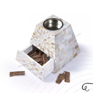Wholesale Bone Inlay Bakhoor Burner Handmade Decorative <b>Incense</b> Burner for Gifts - Product Image 4