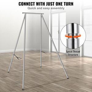 9.67 ft Height Aerial Yoga <b>Frame</b> Chrome-Plated Steel Pipe Yog <b>Swing</b> Stand <b>for</b> Inversion Yoga Load Max Accessory Support Tool - Product Image 6