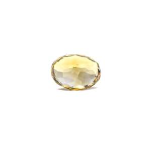 Natural Citrine Loose Gemstone 3.45 Carat Certified Cat's Eye Yellow 4mm - Product Image 2