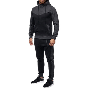 2025 Manufacturer's Customizable Men's XXL Eco-Friendly 100% Cotton Winter Fleece Sweatsuit Hooded Sportswear <b>Jogger</b> Tracksuits - Product Image 6