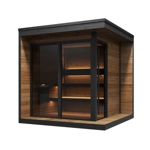 Sauna électrique moderne en cèdre pour 6 personnes - Spa extérieur écologique - Product Image 1
