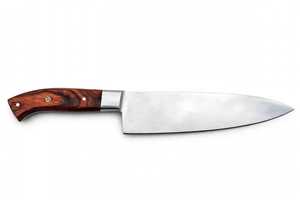 Cuchillo de Chef Profesional de 8 Pulgadas de Acero Inoxidable con Alto Contenido de Carbono y Mango Ergonómico de Madera de Palisandro - Product Image 6