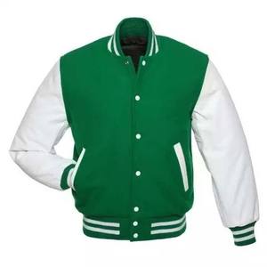 Custom <b>Long</b> Sleeve Men's Baseball Varsity <b>Jacket</b> Men Plain Blank <b>jacket</b> for men, patchwork High Quality Wholesale Price - Product Image 3