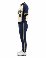 Ensemble de maillot et pantalon de baseball pour homme à manches courtes, imprimé avec le nom de l'équipe, respirant, écologique, léger, antibactérien