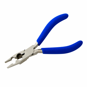 Rosary Pliers with Flat Nose Jaws 130mm Stainless Steel <b>Box</b> Joint Construction Ergonomic <b>Vinyl</b> Grip for Bead Workers OEM Logo - Product Image 1