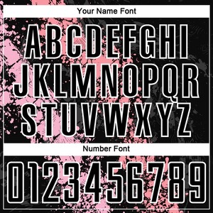 Maillot de football personnalisé noir et rose moyen avec sublimation, motif artistique effet éclaboussures, respirant, pour équipe - Product Image 6