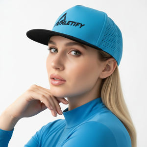 Gorra de Béisbol Personalizada con Corte Láser, Transpirable, Sostenible, de Tela Softshell, Unisex, Ajustable, con Cierre a Presión, para Deportes y Running - Product Image 1
