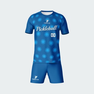 Uniforme de Pickleball para Hombre, Último Diseño, Logotipo Personalizado, Nombre y Número del Equipo Personalizados, Corte Atlético, Ropa de Verano, 100% Poliéster - Product Image 1