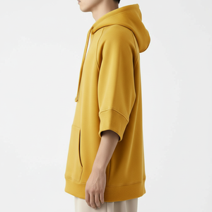 Trendy Oversized Hoodie Short Sleeve Unisex Streetwear Hoodie <b>Bulk</b> - Product Image 3