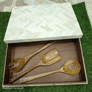 Nuevo diseño Caja de hueso de búfalo Nuevo diseño Cajas de joyería con incrustaciones de hueso de búfalo Caja de almacenamiento de regalo de joyería con incrustaciones de hueso hechas a mano - Product Image 3