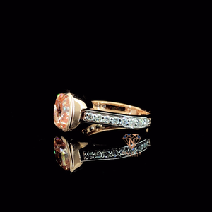 Bague en moissanite diamantée en argent sterling 925, couleur D, pureté VVS, pour mariage et fiançailles, bijoux fins, disponible au prix export. - Product Image 4