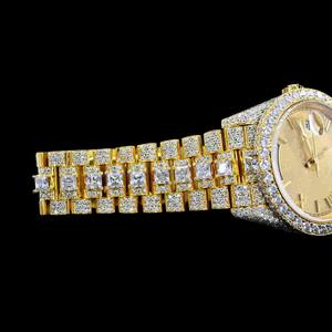 Increíble Reloj de Cuarzo con Incrustaciones de Diamantes Moissanite, Estilo Hip Hop para Hombre, Precio al por Mayor, Diseño Único - Product Image 3