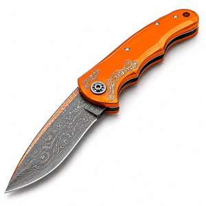 Cuchillo de Hoja Fija Hecho a Mano SHARP POINT TRADES, Estilo Sheepsfoot, Borde Recto, Mango de Cuero, Grado Industrial, Grosor de 0.5mm, TST-A-621 - Product Image 2