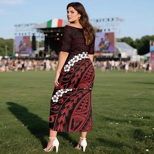 Robe midi à imprimé floral, épaules dénudées, manches courtes, style fourreau élégant pour l'été - Product Image 2