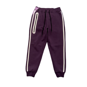 Nouvel ensemble de survêtement réfléchissant brodé pour homme, sweat à capuche en polaire épais et pantalon de jogging, streetwear d'hiver en coton premium - Product Image 6