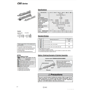 Cilindro de aire SMC Pneumatics Piezas neumáticas - Product Image 3