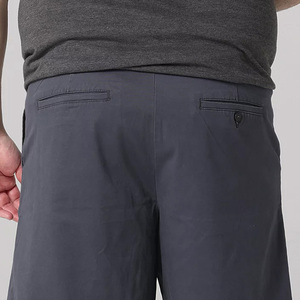 Shorts Bermuda Décontractés pour Hommes, Couleur Unie, Taille Mi-Haute, Fermeture à Cordon, 100% Coton, Tissu Tricoté Écologique, Poche Avant avec Logo - Product Image 5